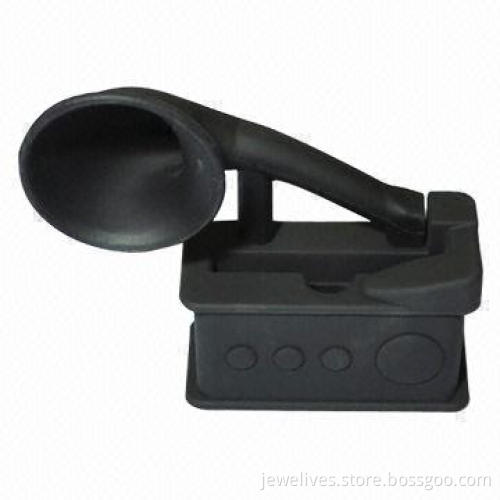 Phone Holder for iPhone 5, with Speaker, Made of High-quality Silicone, Prop65 Passed